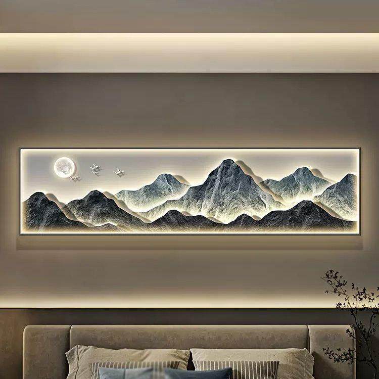 现代简约卧室装饰画背有靠山床头挂画山水画轻奢主卧房间墙壁挂画,农机/农具/农膜,其它农用工具,淘宝优惠券,粉丝福利购,淘宝优惠卷