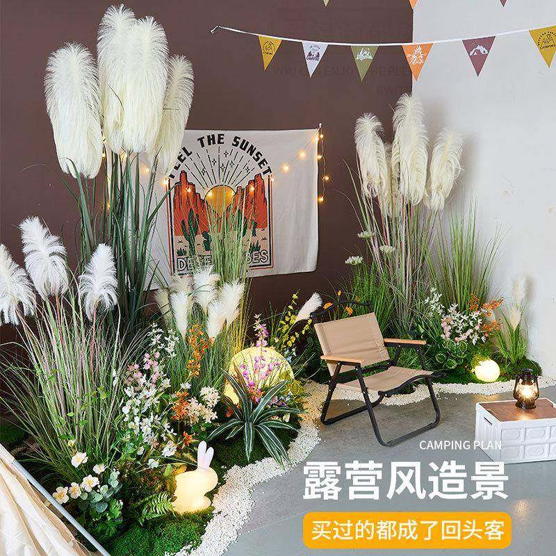 露营风芦苇草仿真花室内景观仿生绿植造景组合假植物装饰软装套装,节庆用品/礼品,新娘配件,淘宝优惠券,粉丝福利购,淘宝优惠卷