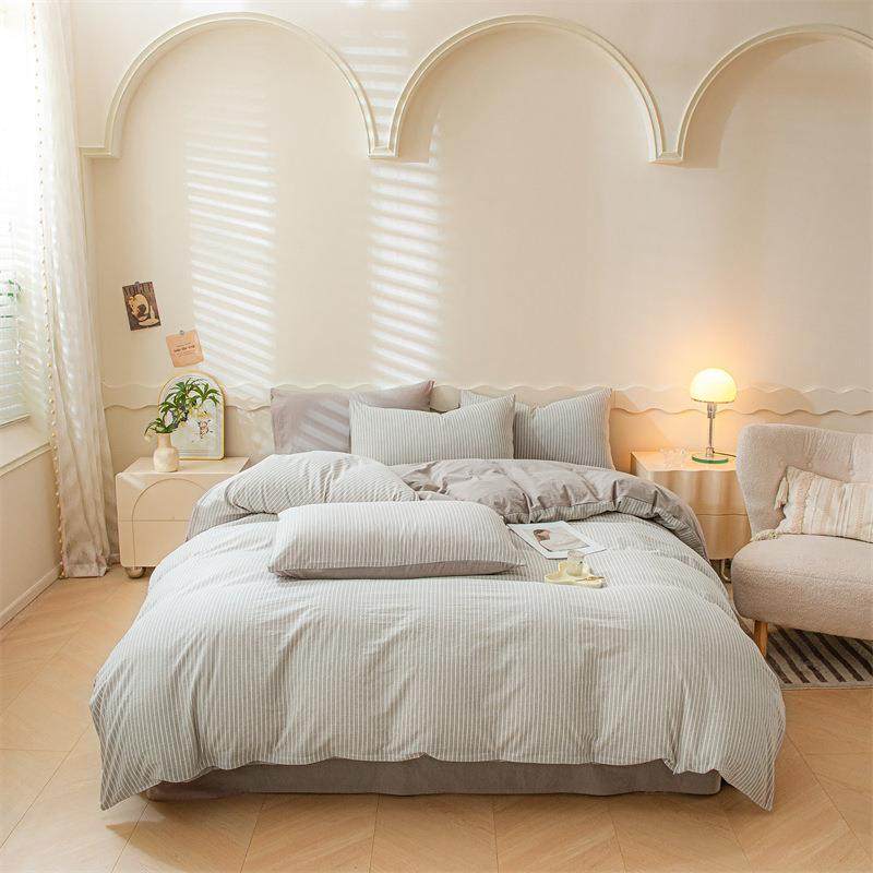 新款全棉色织水洗棉四件套全棉纯棉简约床单被套三件套床上用品,农机/农具/农膜,其它农用工具,淘宝优惠券,粉丝福利购,淘宝优惠卷