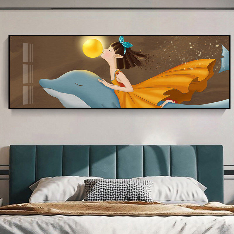 卧室床头装饰画儿童房间挂画酒店现代卧客厅沙发背景墙壁画,家居饰品,现代装饰画,淘宝优惠券,粉丝福利购,淘宝优惠卷