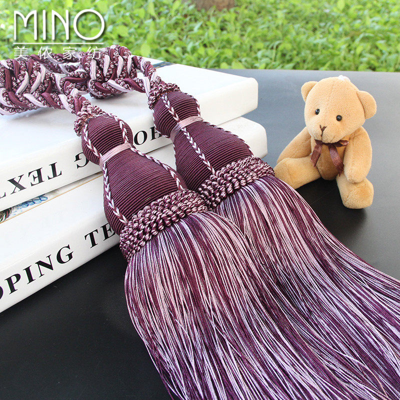 欧式档窗帘吊球挂球绑带大号流苏吊穗装饰球柔顺窗帘扣一对,居家布艺,窗帘绑带,淘宝优惠券,粉丝福利购,淘宝优惠卷