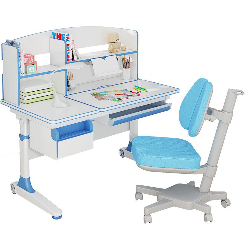 启健科技 儿童学习桌实木书桌小学生家用写字桌椅装升降学习桌