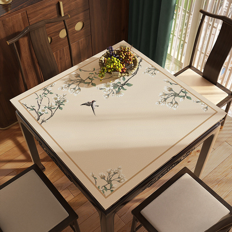 新皮革正方形餐桌垫茶几八仙桌垫麻将方桌布防水防油免洗盖布,居家布艺,桌布,淘宝优惠券,粉丝福利购,淘宝优惠卷