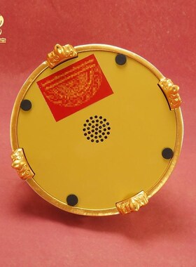 西藏家用电动转金筒树脂八吉祥装饰六字真言转简经桶藏族桌面