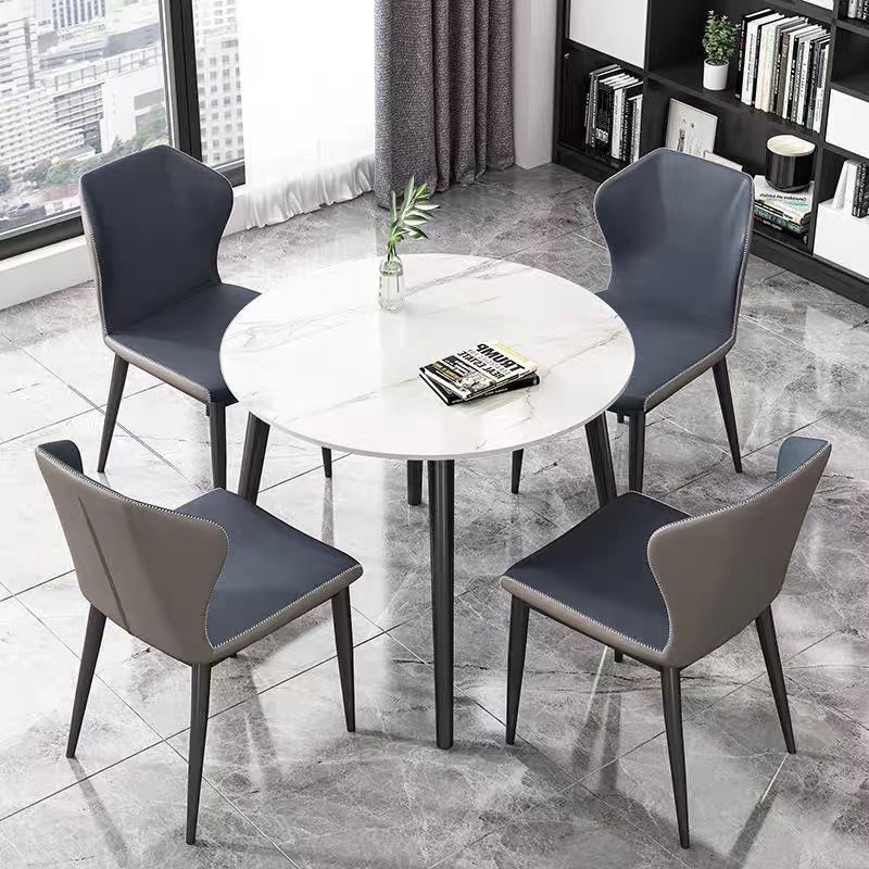 岩板餐桌正方形家用小户型阳台桌椅会客小圆桌商用洽谈桌,住宅家具,岩板餐桌,淘宝优惠券,粉丝福利购,淘宝优惠卷