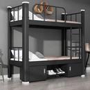 加厚双层床高低床员工宿舍寝室上下铺学生床工地铁艺床家用钢木床