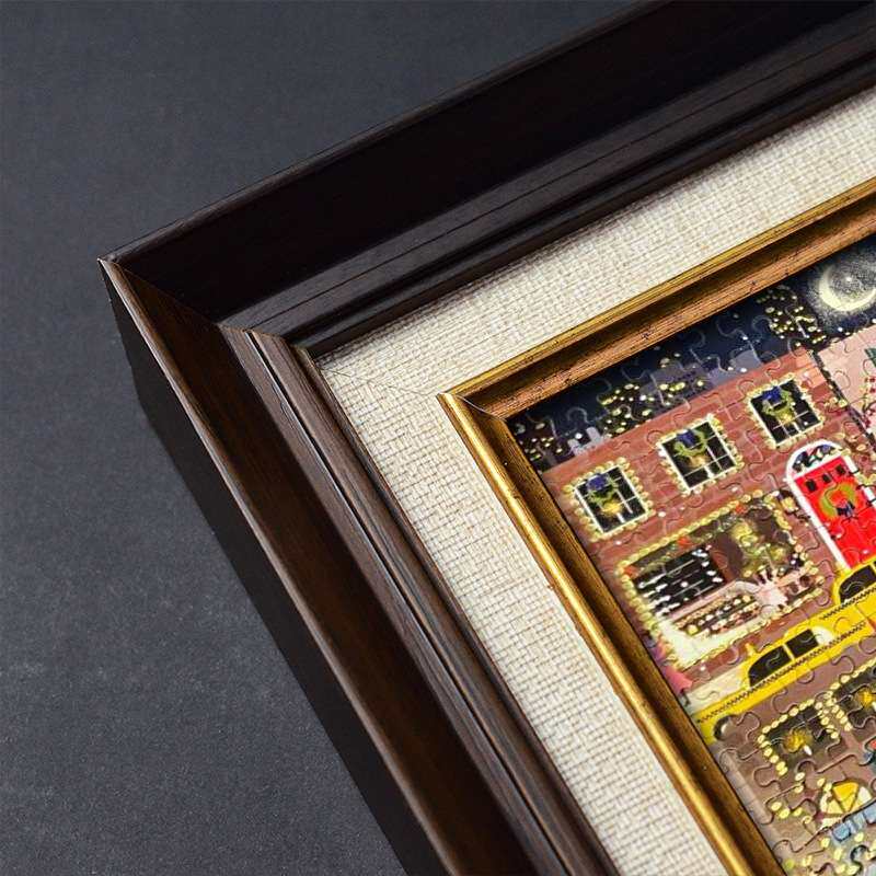 实木拼图裱框Galison1000片大相框挂墙500装裱300做裱框200