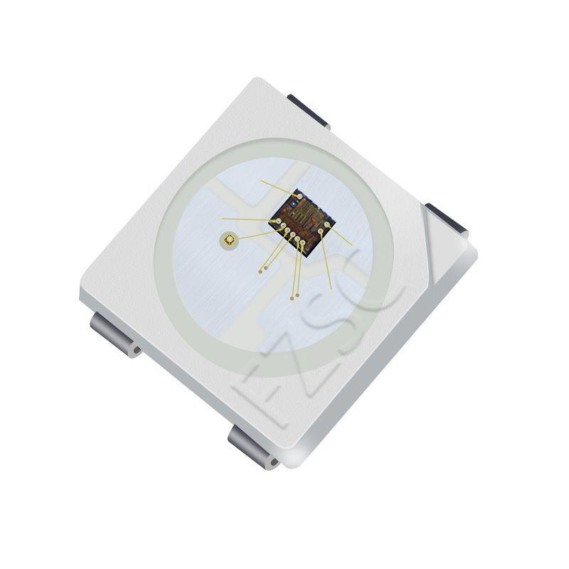 工厂直销5050led灯珠贴片式5050幻彩12v LED贴片式发光二级管