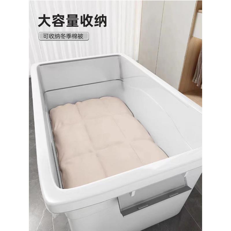 玩具收纳塑料大容量透明收纳箱家用储物盒宝宝衣服裤子整理箱户外