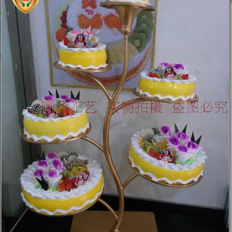 欧式多层架铁艺架甜品台架婚庆糕点饰架食品展示架