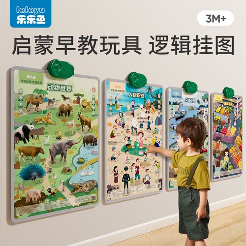 乐乐鱼宝宝声早教挂图婴幼儿童认知发声墙点读益智启蒙学习