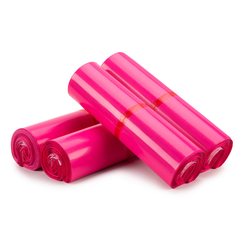 奇亚快递袋子加厚防水玫红色破坏性打包袋物流包装袋大号中号小号