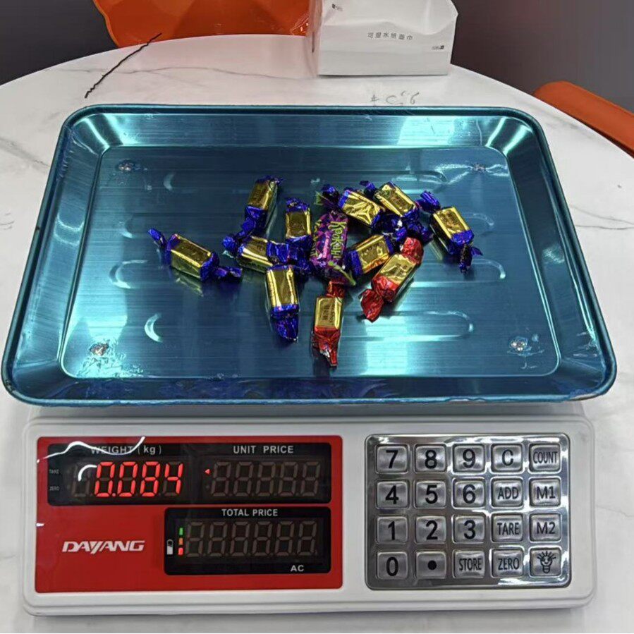 商用带提手英文电子计价秤40kg