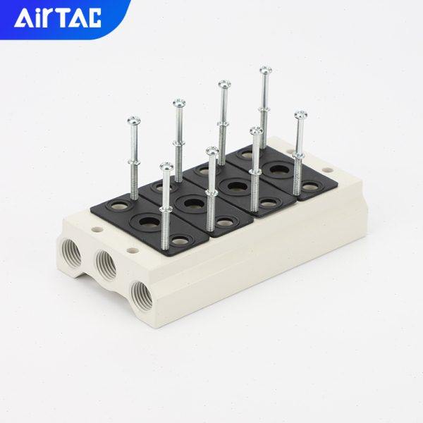 亚德客4V410电磁阀底座阀板 汇流板400M-2F/3F/4F/5F/6F/7F/8F/9F