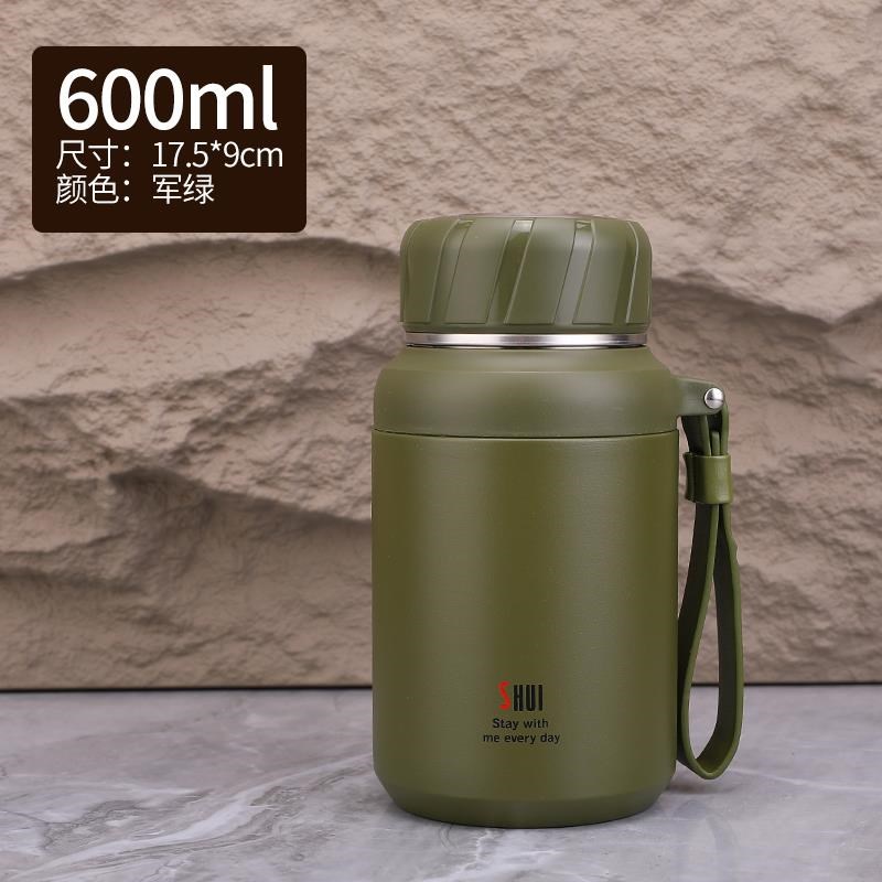 加厚30a4不锈钢保温杯大肚杯矮胖男款大容量泡茶杯便携水杯1000ML