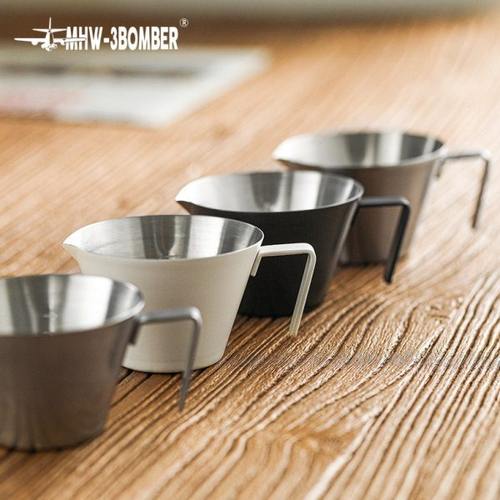 MHW-3BOMBER轰炸机不锈钢量杯 浓缩咖啡杯泽田小量杯 刻度杯100ml