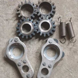 铡草机齿轮配件全套通用型轴承座大全小8字轴承室通用弹簧零件齿