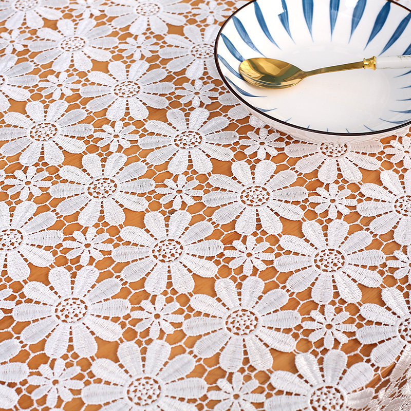 田园复古镂空白桌布蕾丝圆桌布长方形餐桌布茶几台布柜子盖巾家用,居家布艺,桌布,淘宝优惠券,粉丝福利购,淘宝优惠卷