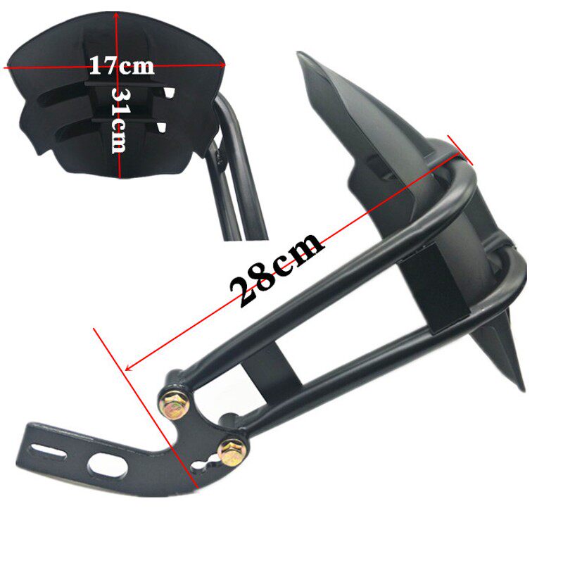 小猴子M电动车电摩后盾小怪兽M5骠骑后泥板支架挡水板挡泥板