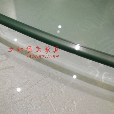 酒店钢化玻璃转盘圆台面大圆桌包厢家用餐桌转盘宴会饭店圆桌转盘