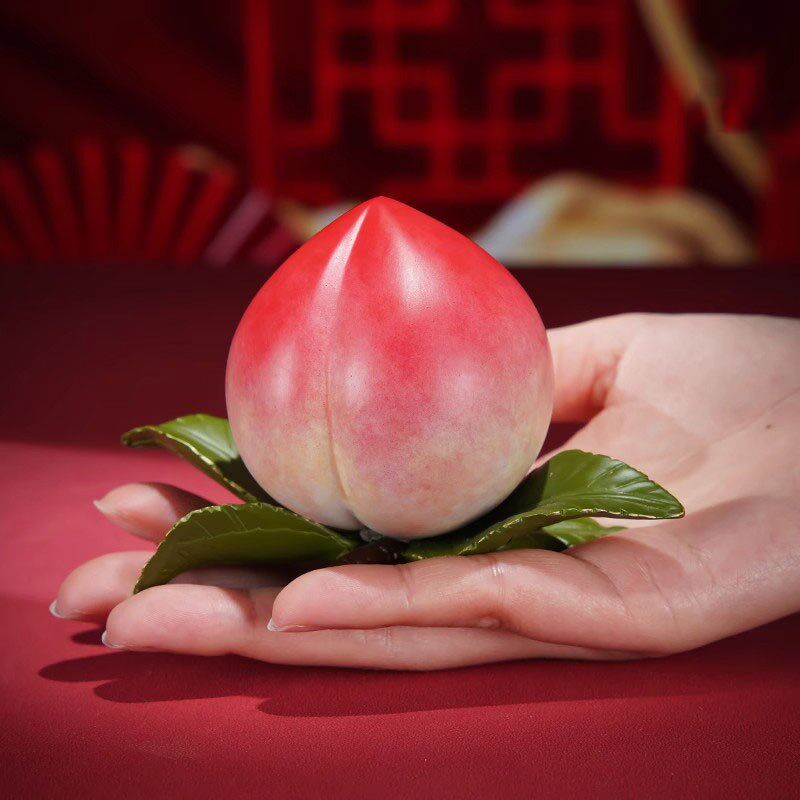 威弗列德铜寿桃黄铜工艺品饰品长辈祝寿送礼礼品蟠桃装饰