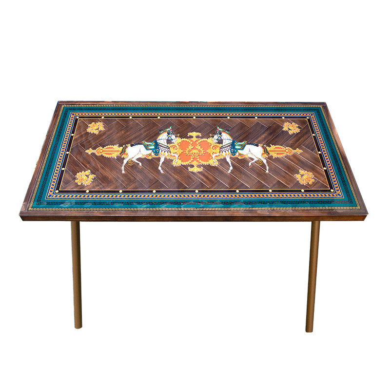 水晶板软玻璃餐桌垫彩色印茶几桌布防水防油免洗茶几垫