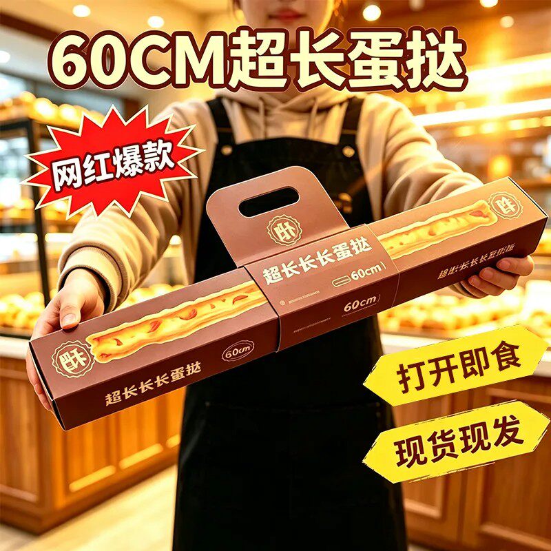 【现做现发线下同款】超长蛋挞