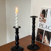风烛台香薰蜡烛烛光晚餐道具浪漫蜡烛台座餐桌装 饰品