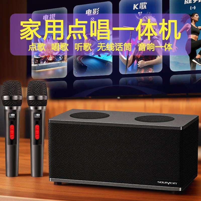 现货索立信家庭卡拉ok音响套装电视点歌k歌一体机家用ktv无线唱歌