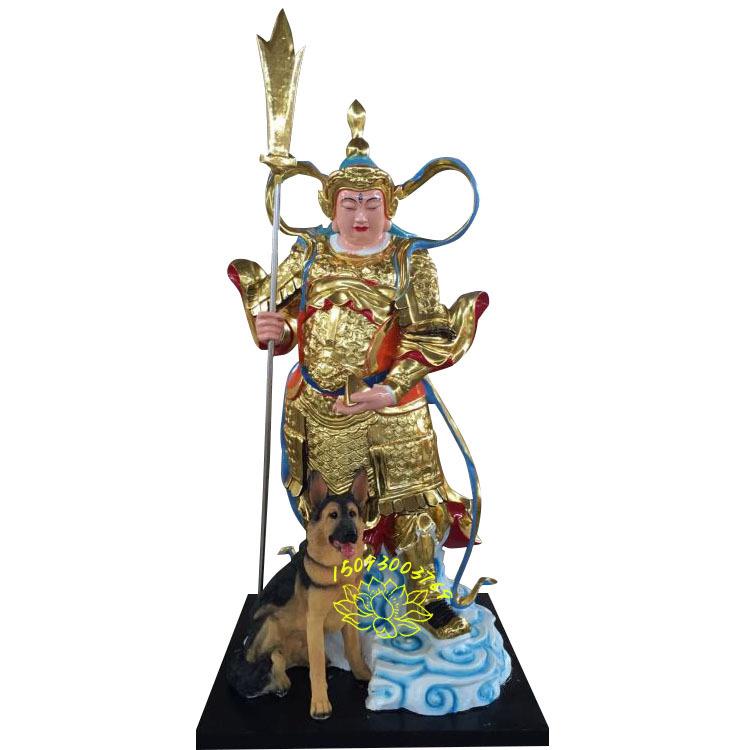 玻璃钢灌口二郎神像 清源妙道真君 树脂二郎显圣真君神像图片大全