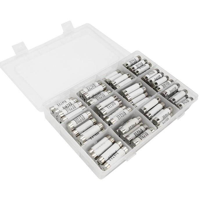 120个10x38陶瓷保险丝组合套装电表陶瓷管式保险丝500V1A2A3A-32A