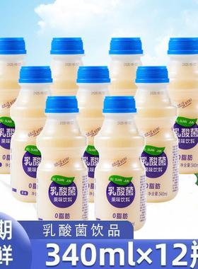 【厂家补贴340mlx12瓶乳酸菌】新鲜乳酸菌风味饮品早餐伴侣奶益生