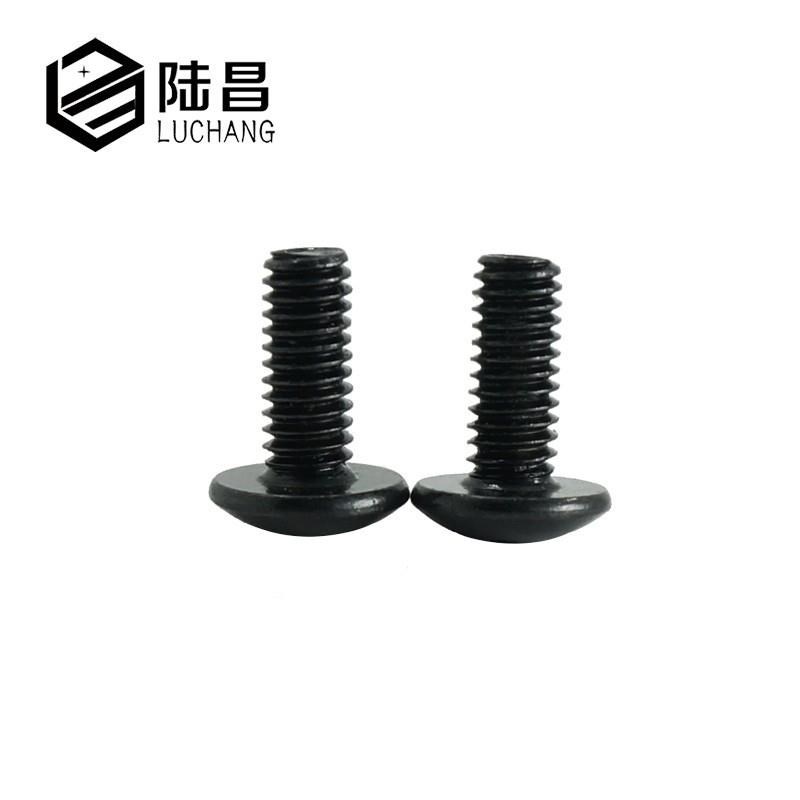 TM镀黑锌M4*5-50 大扁头十字C机螺钉 蘑菇头机牙螺丝 电子小螺丝