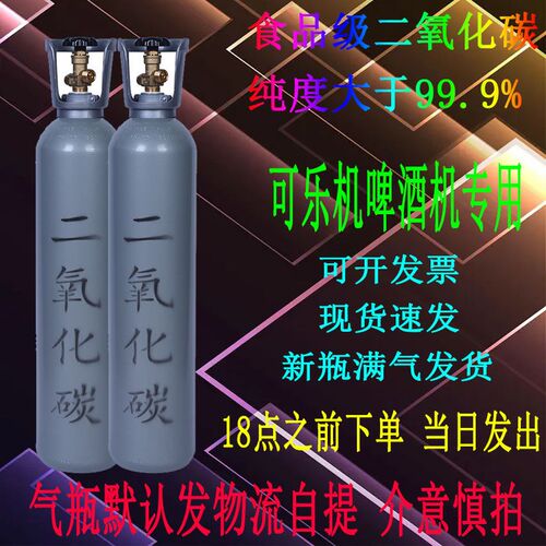 二氧化碳气瓶乐精酿啤酒钢瓶苏打水气泡水通用充气