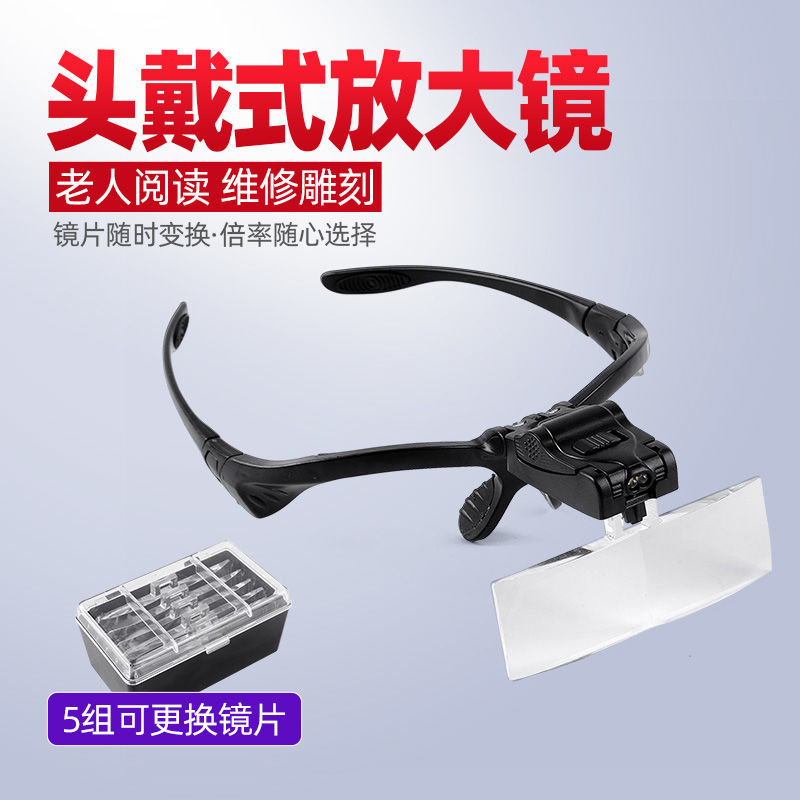头戴式放大镜眼镜高倍高清牙科