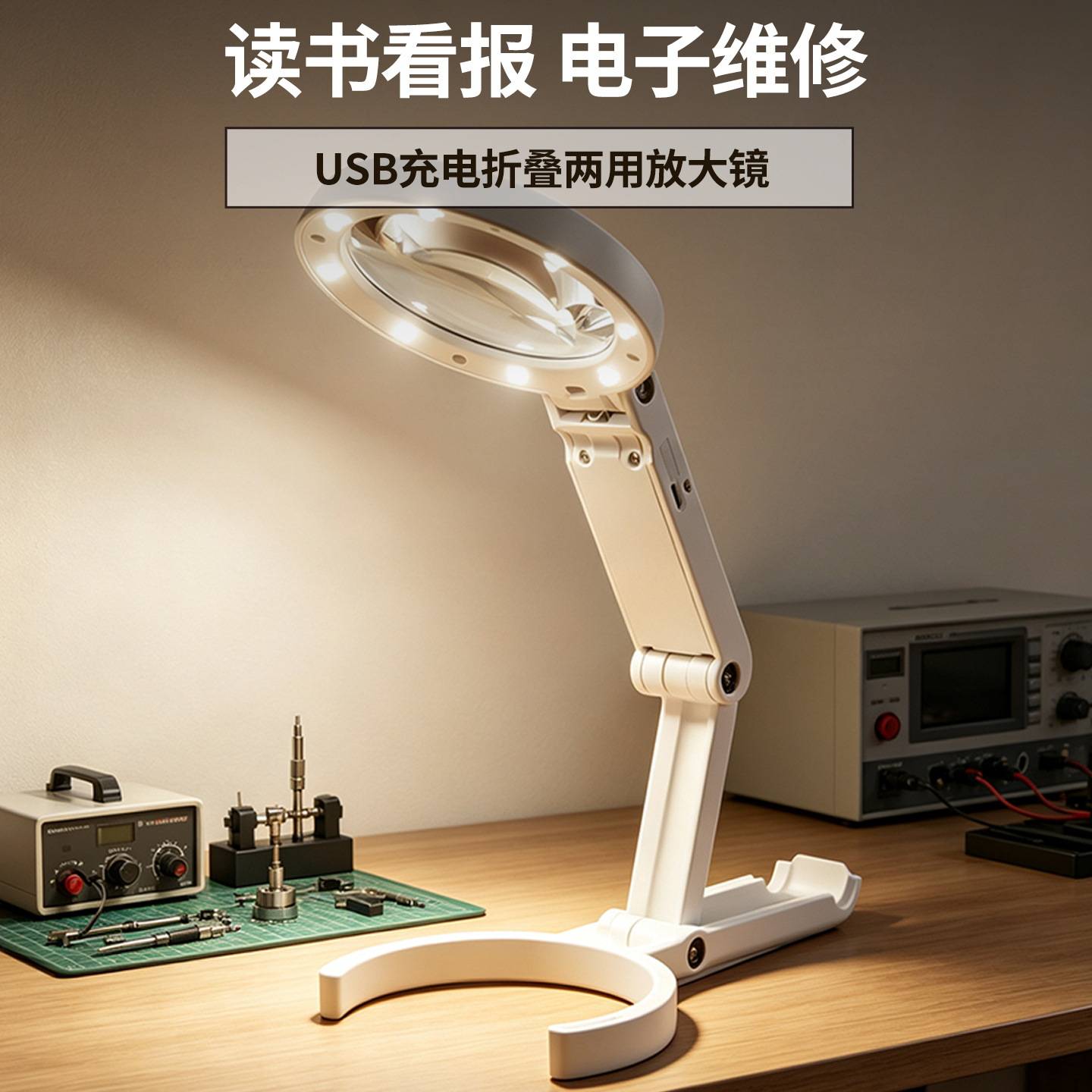 5倍维修阅读75DC充电款放大镜