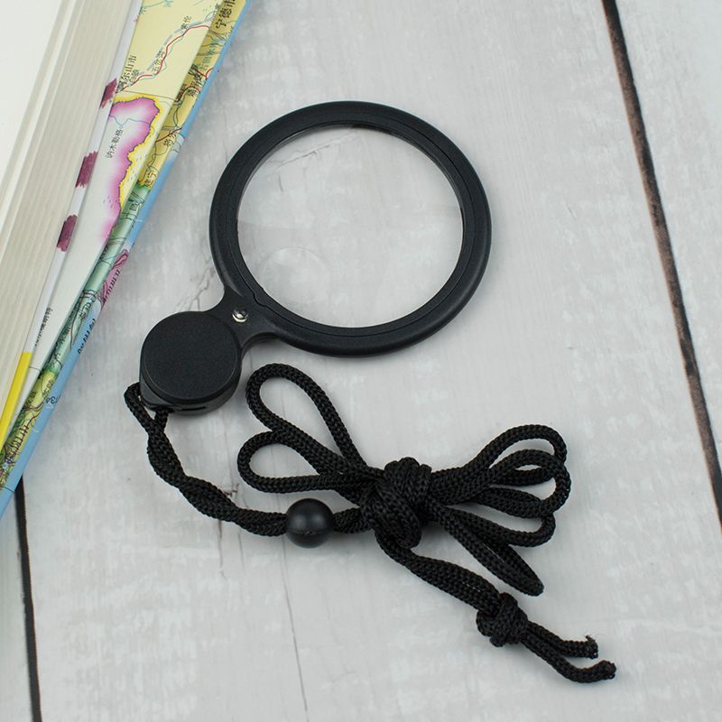 高清高倍便携带灯项链放大镜