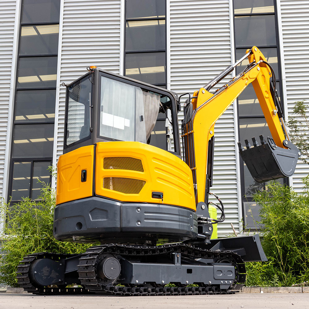 外贸出口HT40微型挖掘机 建筑工程地面破碎钩机 果园挖沟挖土机