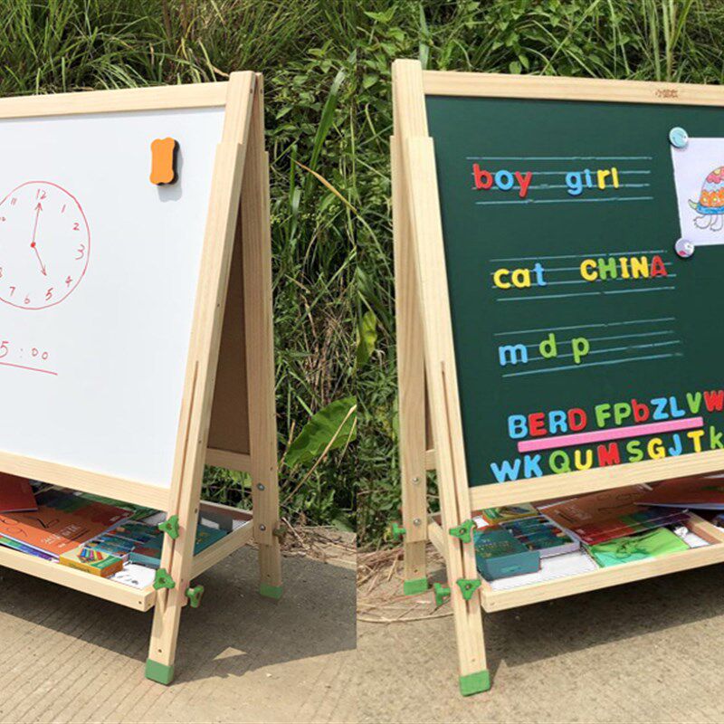 无尘大号宝宝儿童画画板学生家用学习黑板木质面磁性升降支架式,玩具/童车/益智/积木/模型,画板,淘宝优惠券,粉丝福利购,淘宝优惠卷