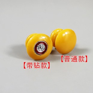 单孔塑料自攻螺丝拉手柜门床头柜橱柜药柜抽屉小拉手 圆形把手