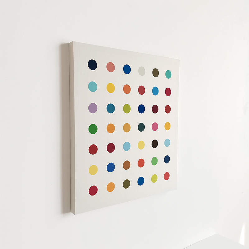 极简装饰画彩色圆点现代抽象波普艺术儿童房客厅卧室挂画沙发壁画