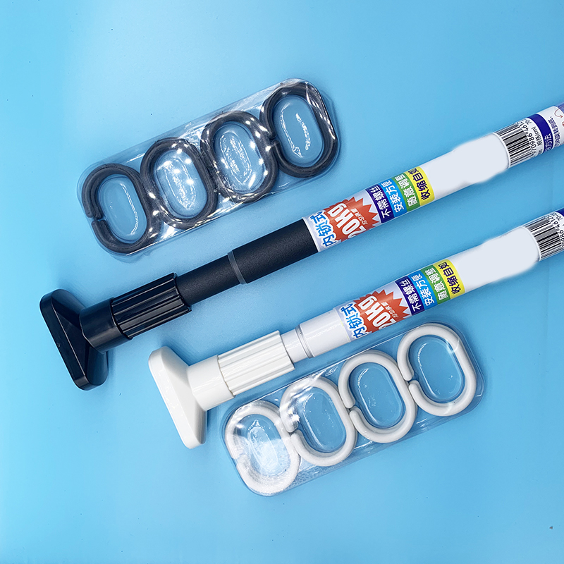 友利特 浴帘杆毛巾杆加厚不锈钢免打孔直杆伸缩撑杆22管免钉杆子