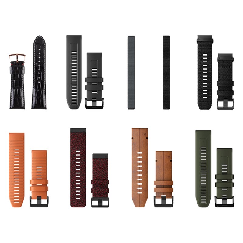 Garmin佳明fenix7x/6x/5x原装快拆表带26mm硅胶金属尼龙皮表MK1