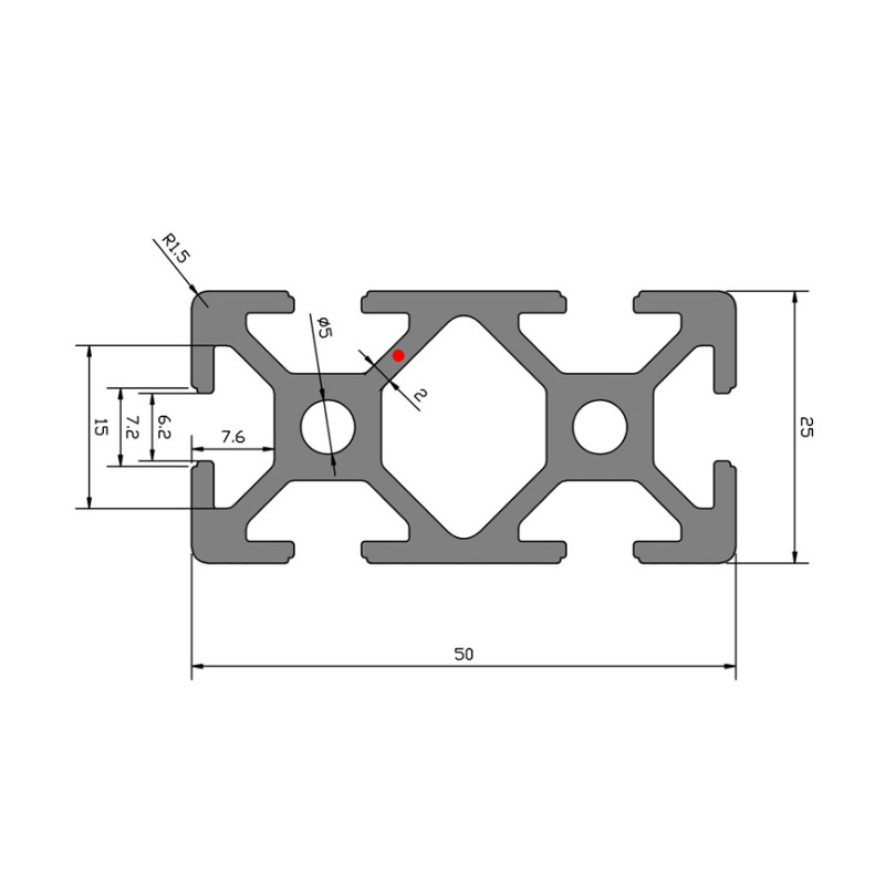 欧标工业铝合金型材 流水线支架铝型材 框架加工型材