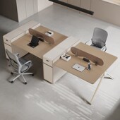 职员办公桌现代位卡座员工桌办公室职员桌办公桌椅