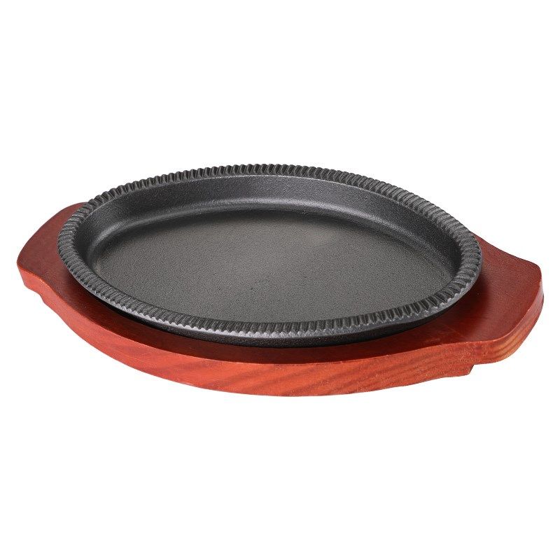 蛋形铸铁烤盘铁板烧盘椭圆形煎牛排烤肉锅家用燃气烤鱼盘商用,厨房/烹饪用具,烧烤盘,淘宝优惠券,粉丝福利购,淘宝优惠卷