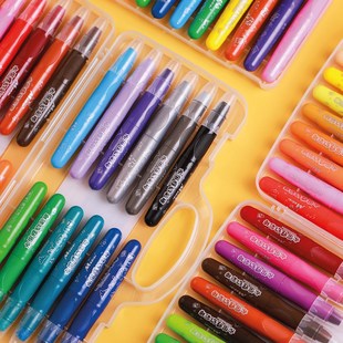 马蒂斯儿童油画棒宝宝安全蜡笔小学生幻彩棒水洗色炫彩棒2色幼儿