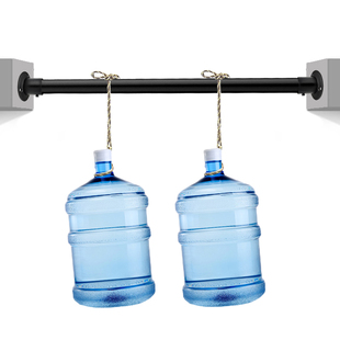 黑色浴帘杆不锈钢管衣柜挂衣杆晾衣架阳台固定晒衣杆打孔安装直杆