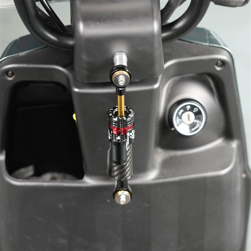 新款电动车踏板车车头改装加强钛尺方向阻尼器稳定器防摇摆减震器