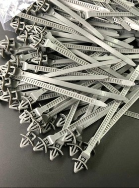 插销式扎带 尼龙扎带 飞机头 尼龙扎带 扎带* 只 灰色